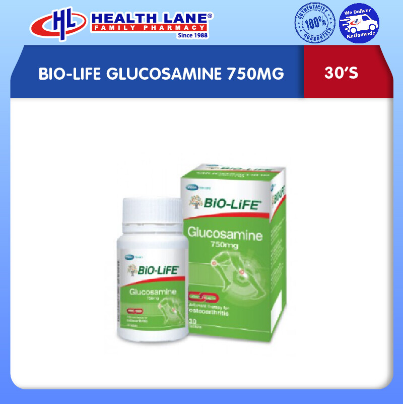 BIO-LIFE GLUCOSAMINE 750MG (30'S)